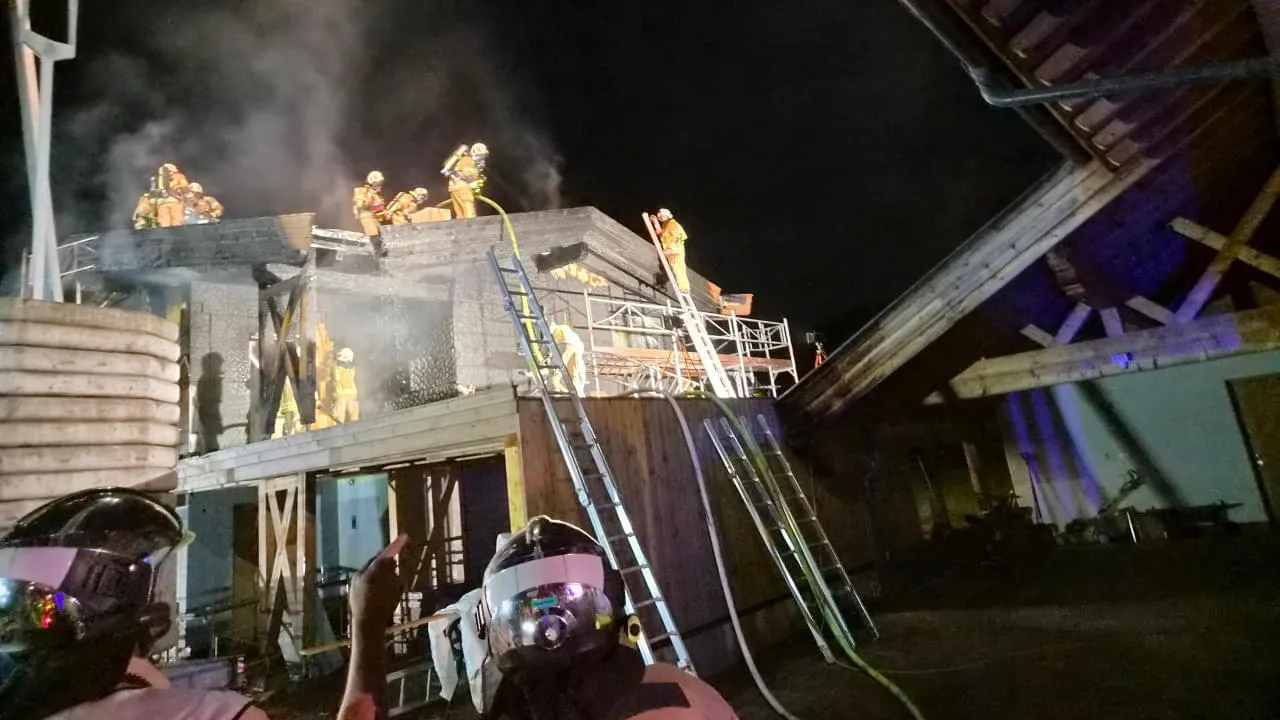 Brand in Oberndorf
